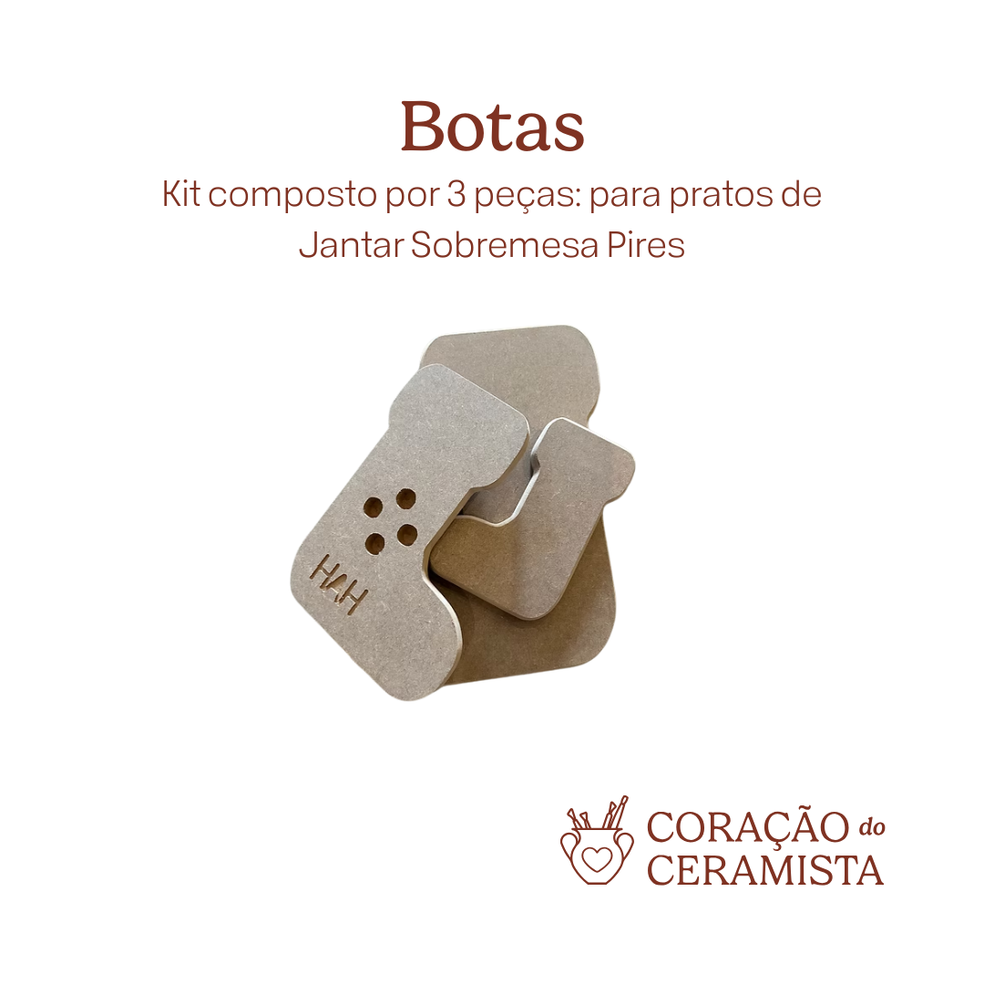 Moldes em MDF para placas de argila