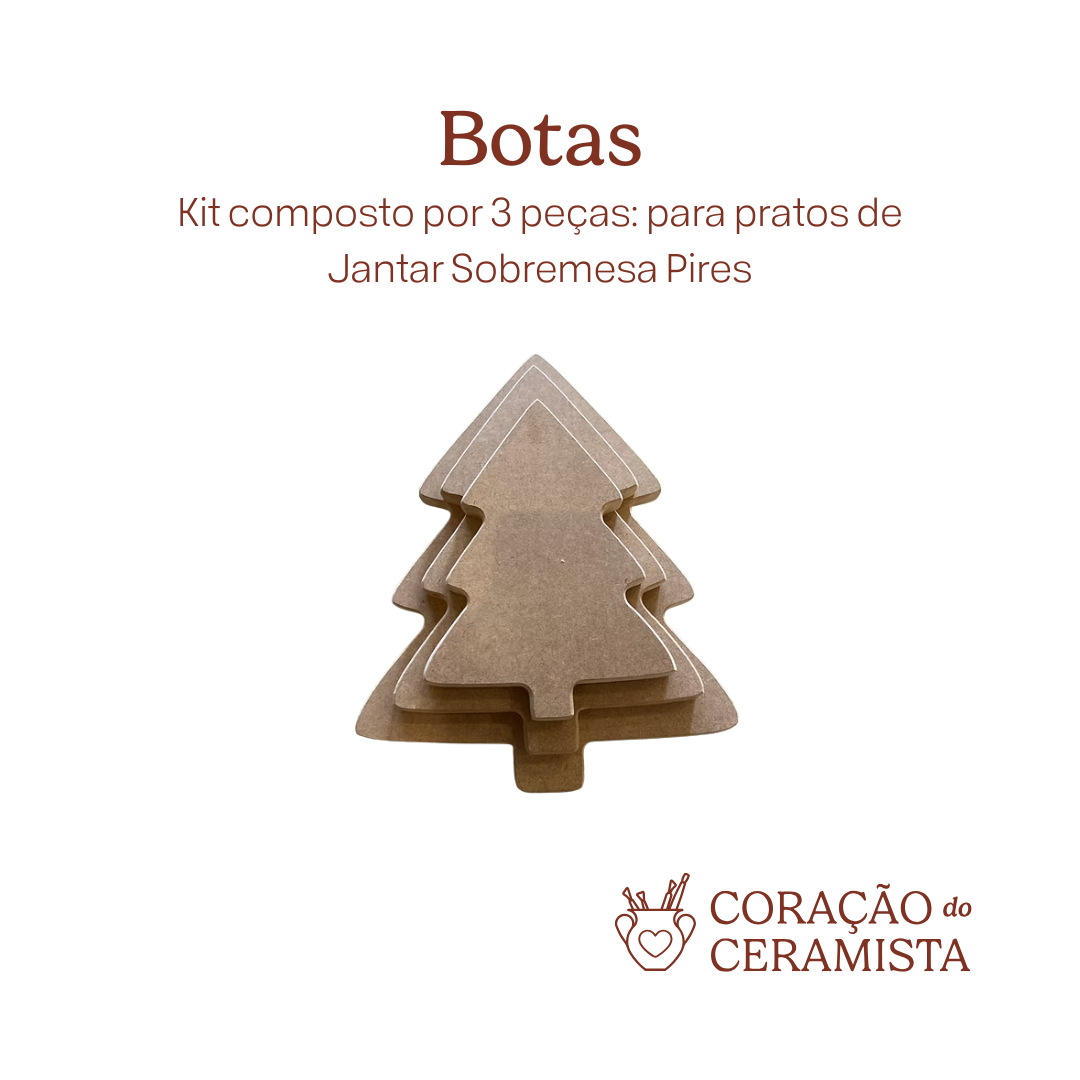 Moldes em MDF para placas de argila