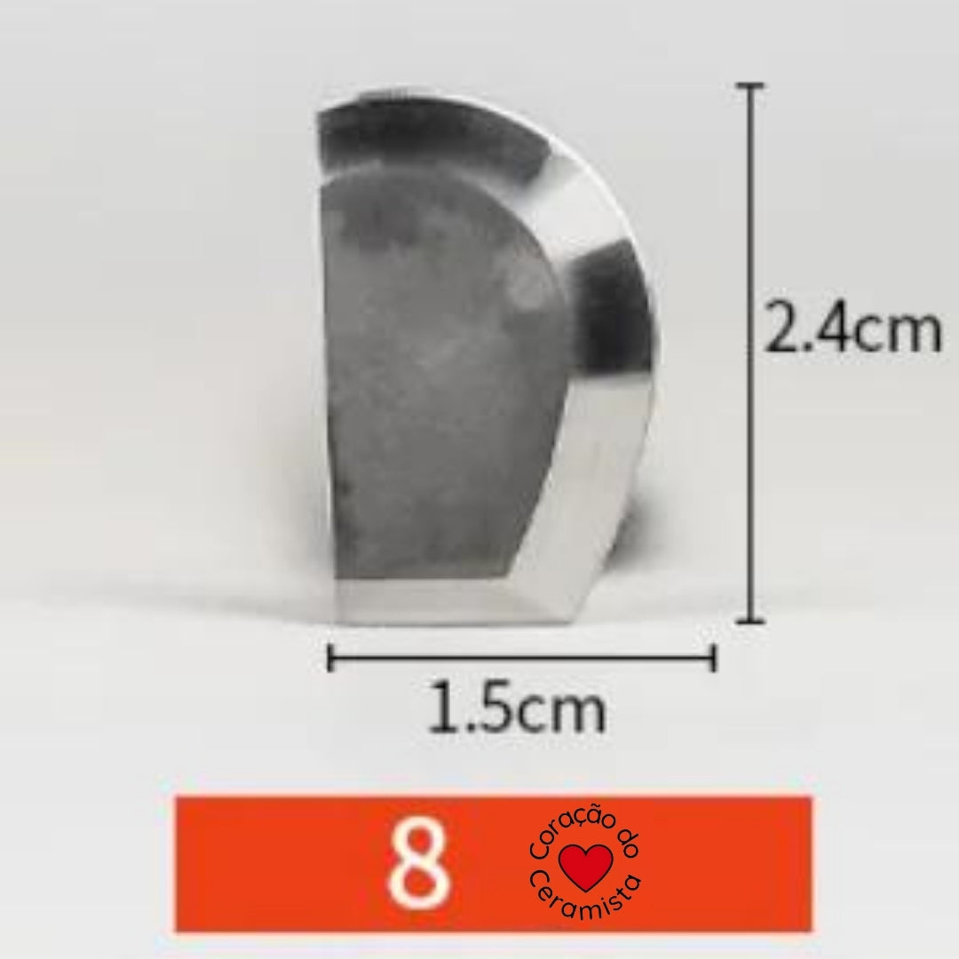 Esteca de Aço de Tungstênio para Cerâmica — 16 Modelos para Aparar e Acabar