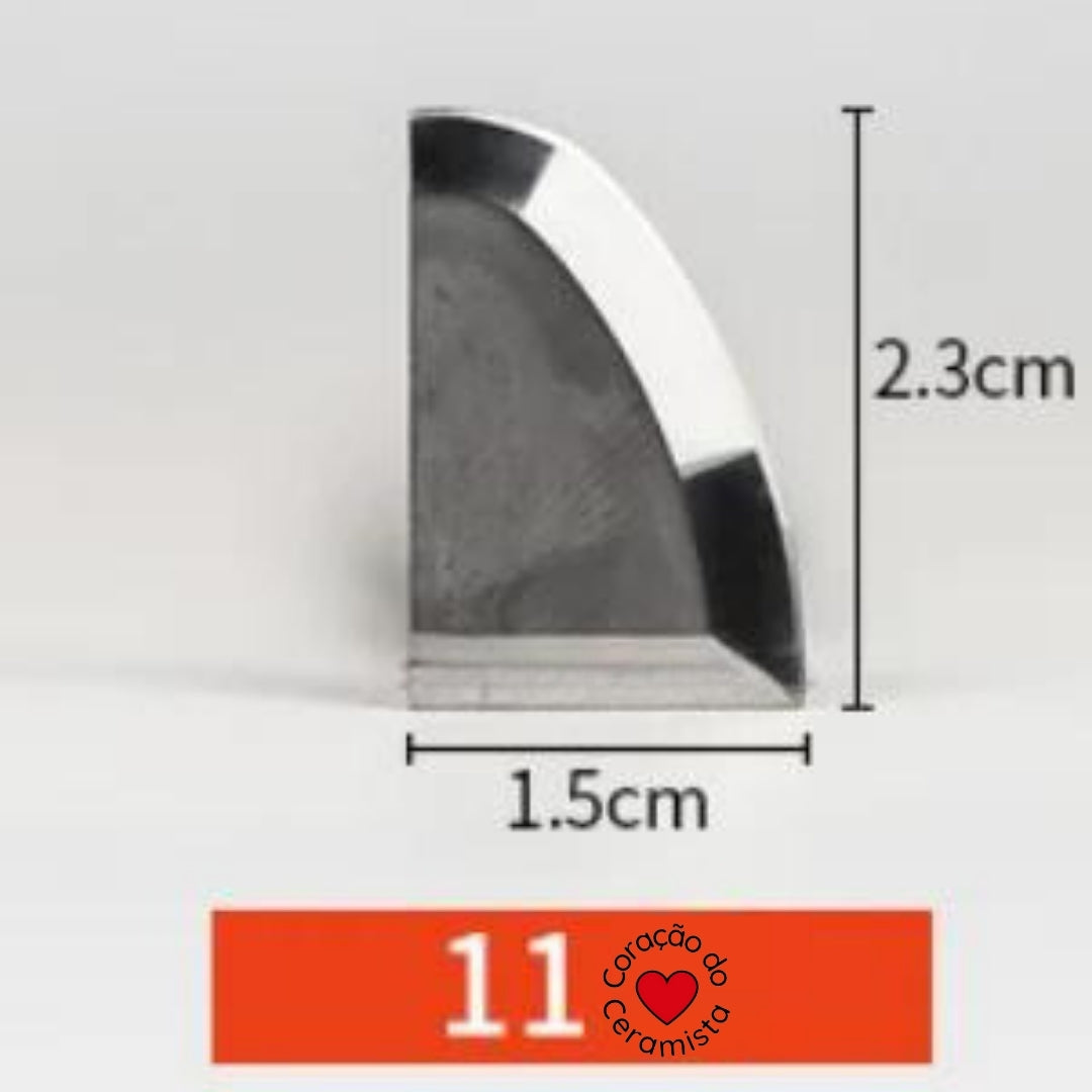 Esteca de Aço de Tungstênio para Cerâmica — 16 Modelos para Aparar e Acabar