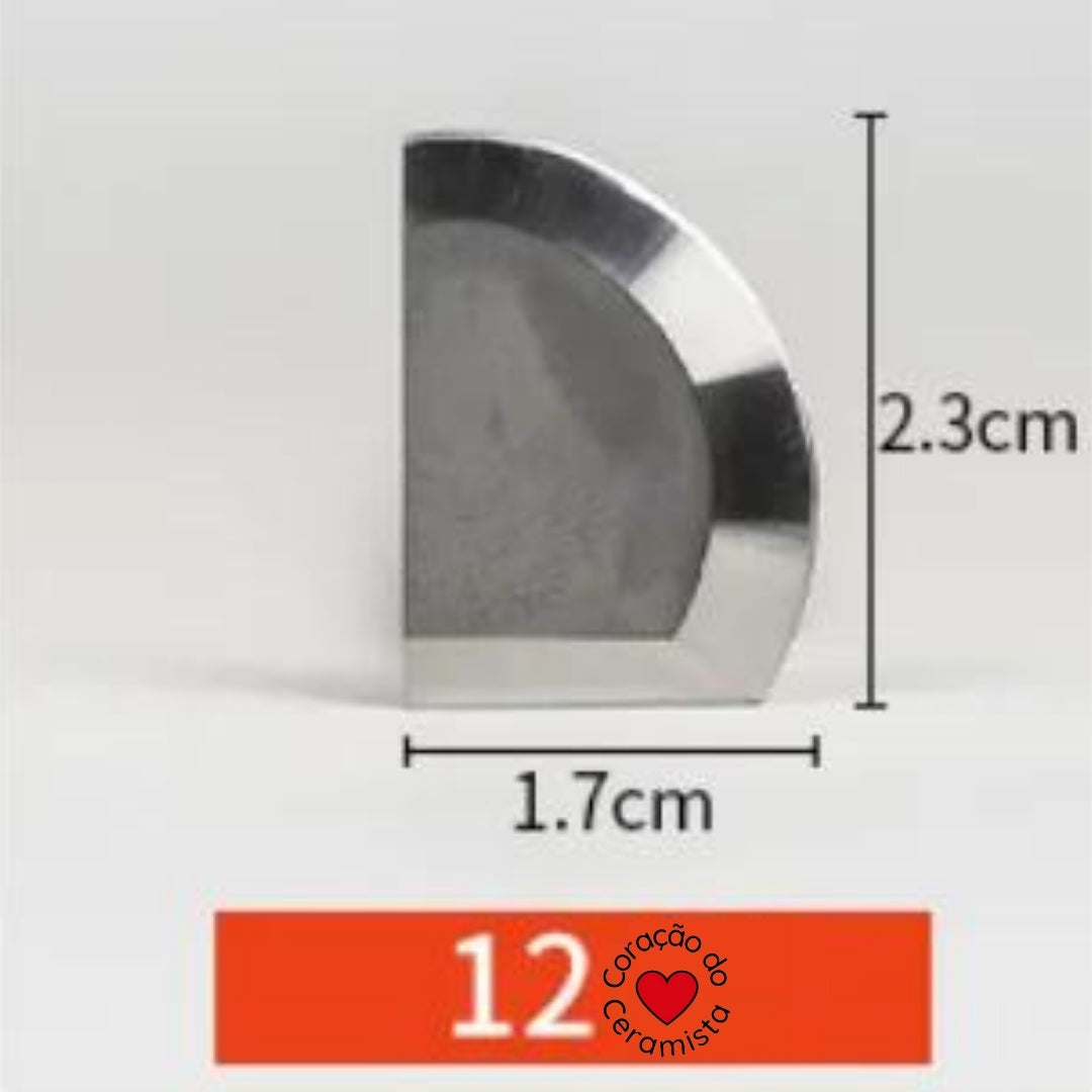 Esteca de Aço de Tungstênio para Cerâmica — 16 Modelos para Aparar e Acabar