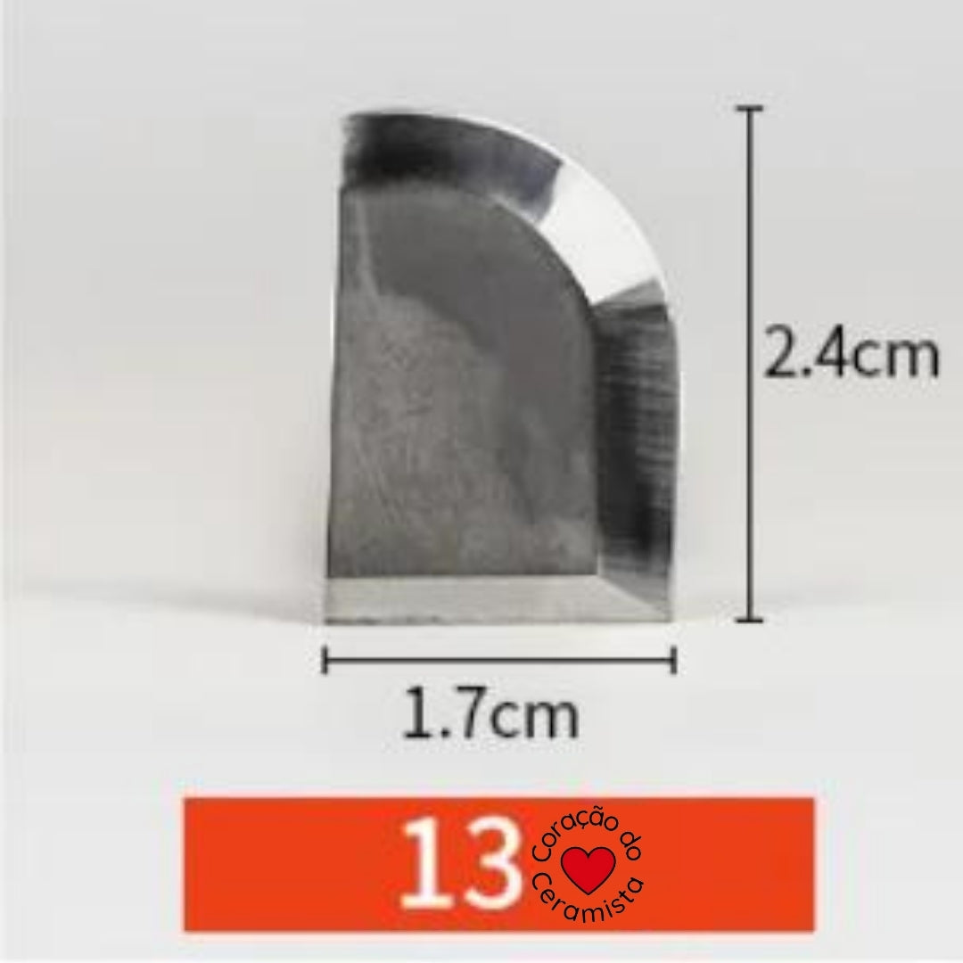 Esteca de Aço de Tungstênio para Cerâmica — 16 Modelos para Aparar e Acabar