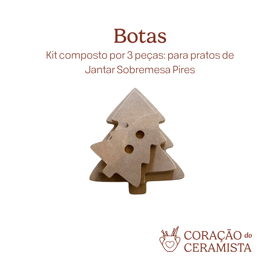 Moldes em MDF para placas de argila