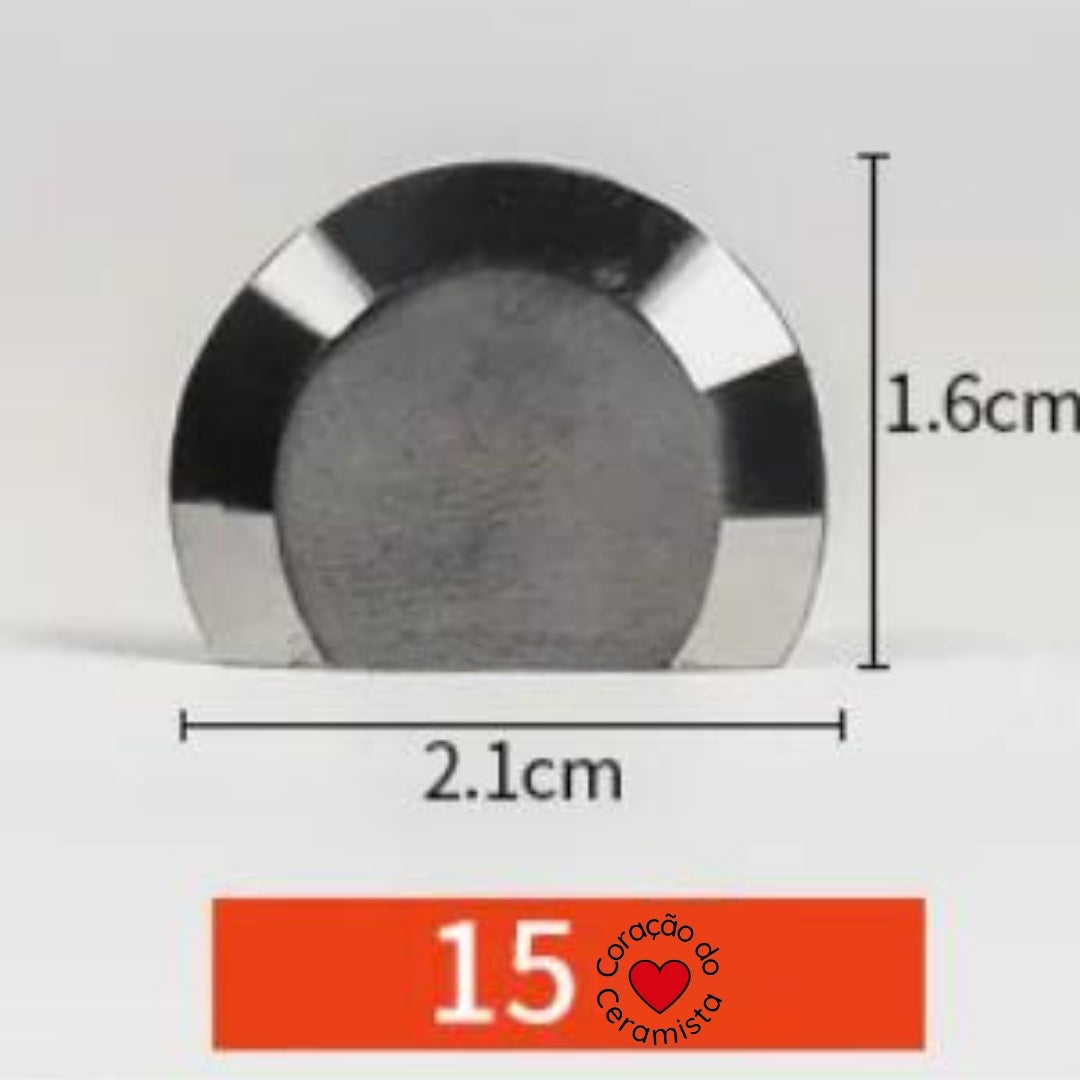 Esteca de Aço de Tungstênio para Cerâmica — 16 Modelos para Aparar e Acabar