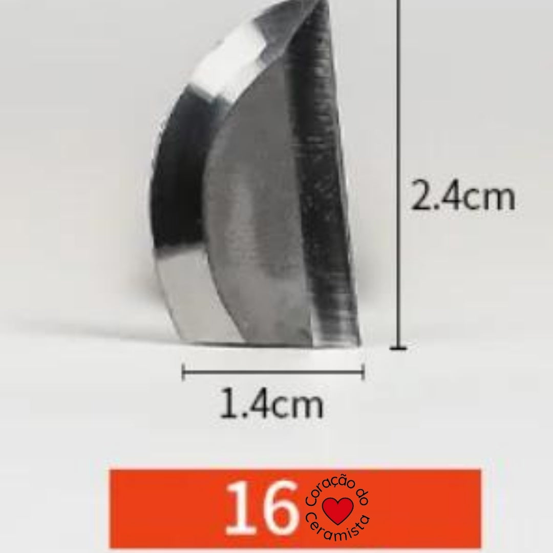 Esteca de Aço de Tungstênio para Cerâmica — 16 Modelos para Aparar e Acabar
