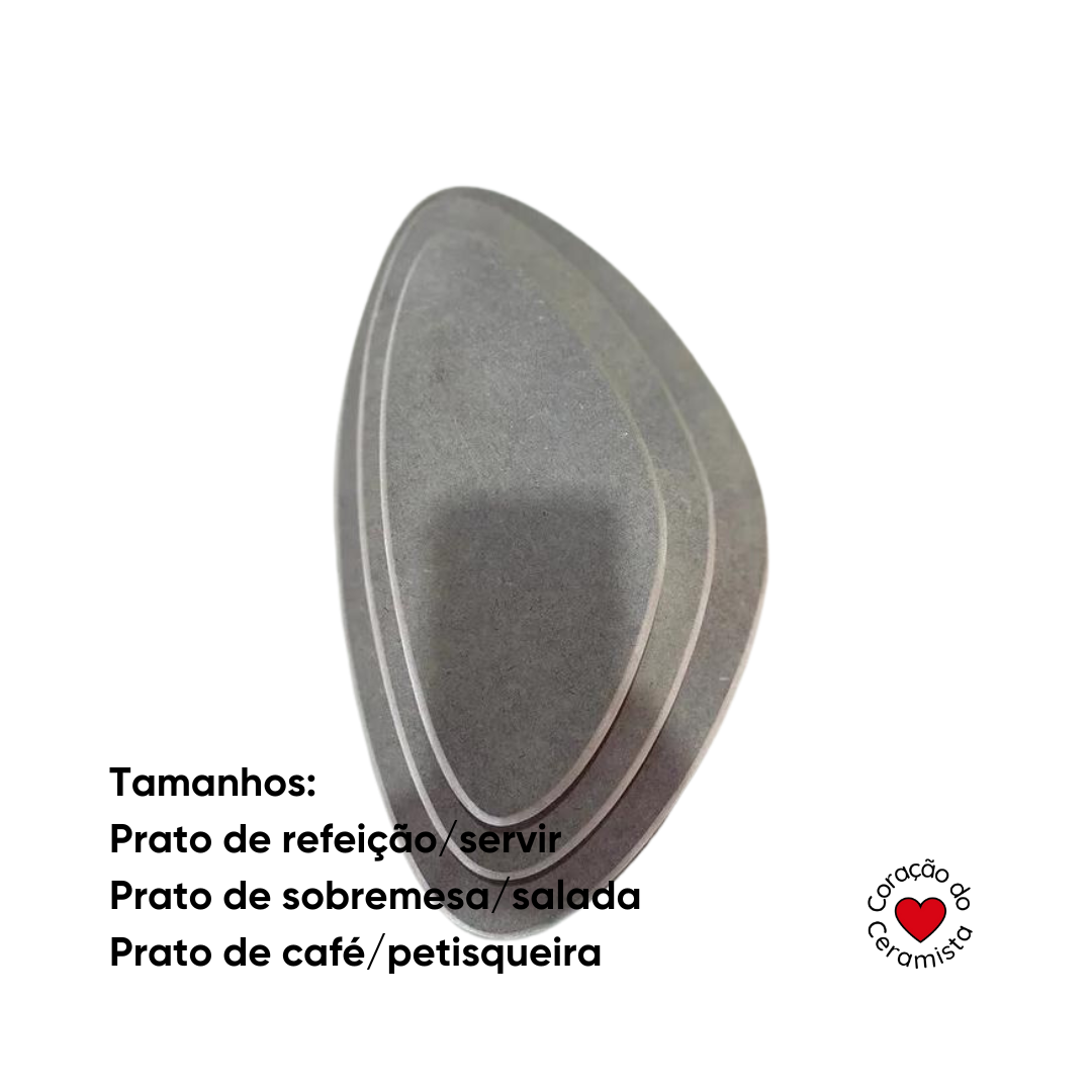 Moldes para placa de argila feitos em MDF 25mm diversos formatos diferentes