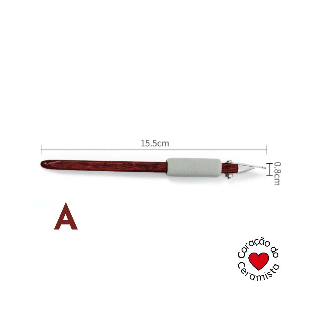 Ferramentas de Carving para Argila — Escolha A, B, C ou Conjunto ABC