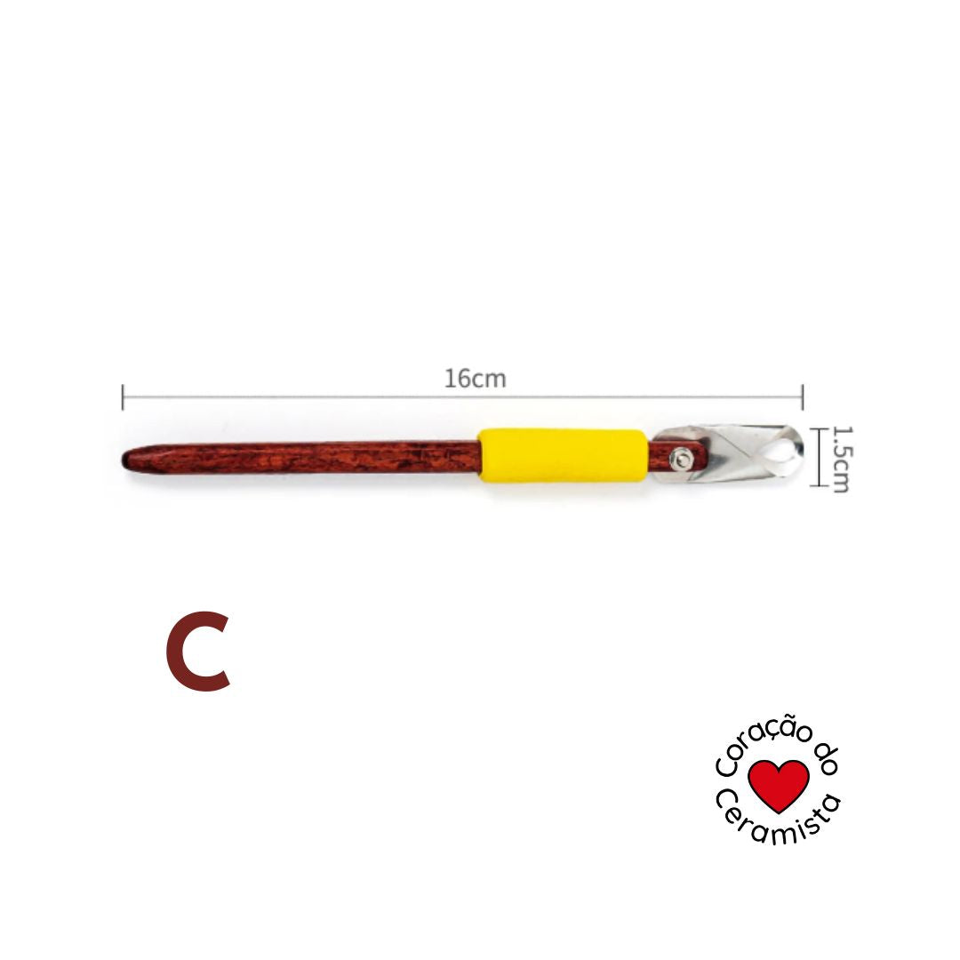 Ferramentas de Carving para Argila — Escolha A, B, C ou Conjunto ABC