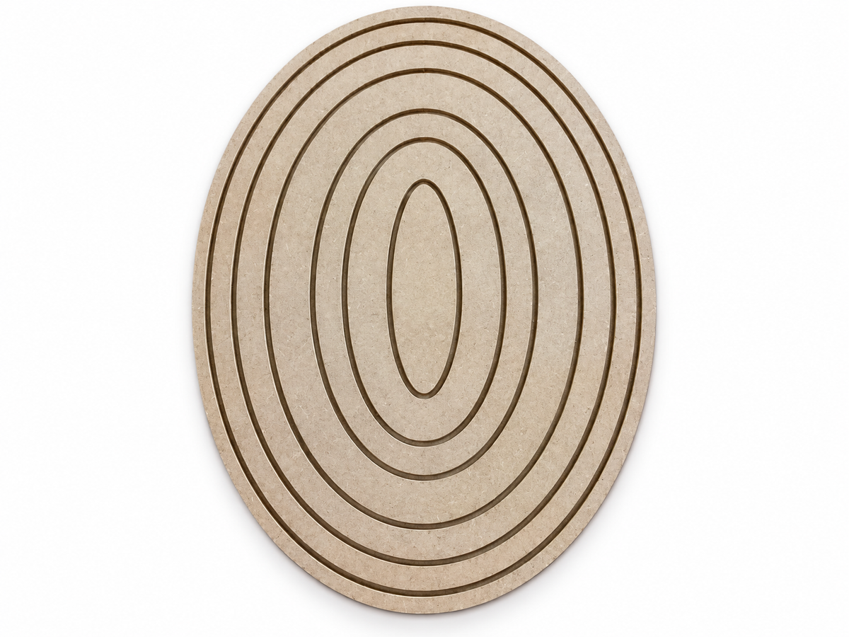 Disco de Marcação Oval 40x30cm em MDF para Cerâmica