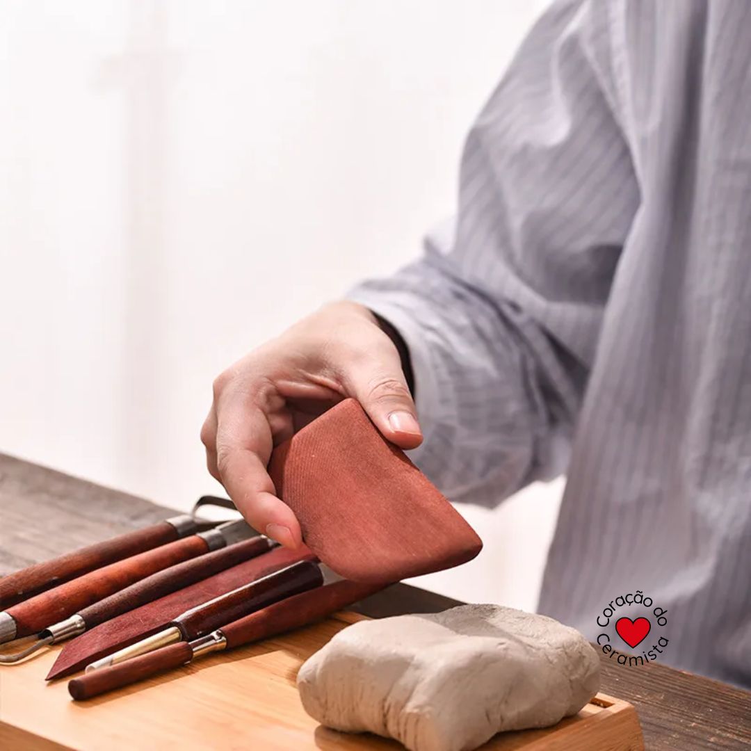 Conjunto de Ferramentas de Modelagem de Argila - 8 Peças