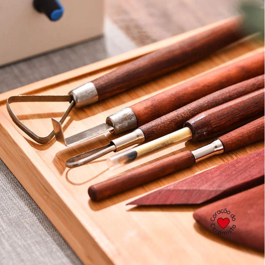 Conjunto de Ferramentas de Modelagem de Argila - 8 Peças