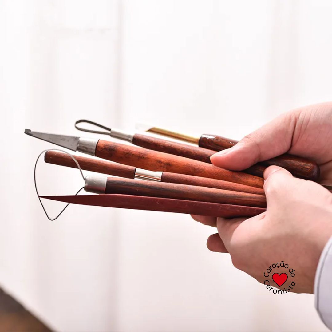 Conjunto de Ferramentas de Modelagem de Argila - 8 Peças