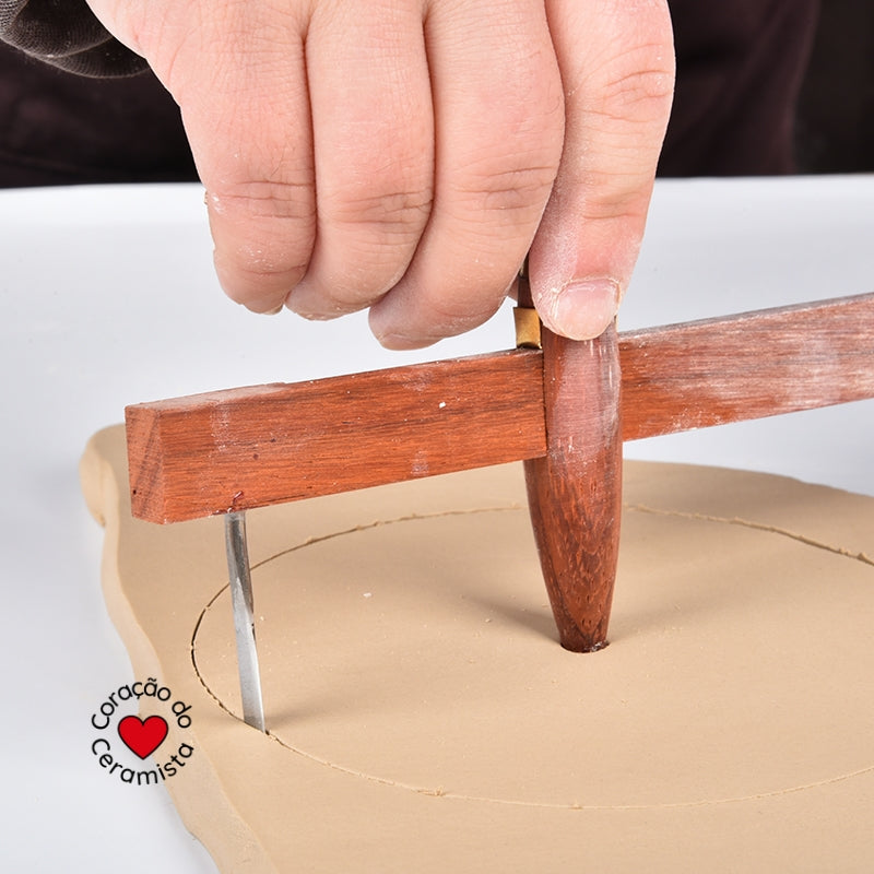 Compasso de arte cerâmica