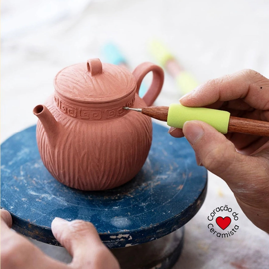 Esteca para Sgraffito em Argila — Escolha o Modelo A ou B