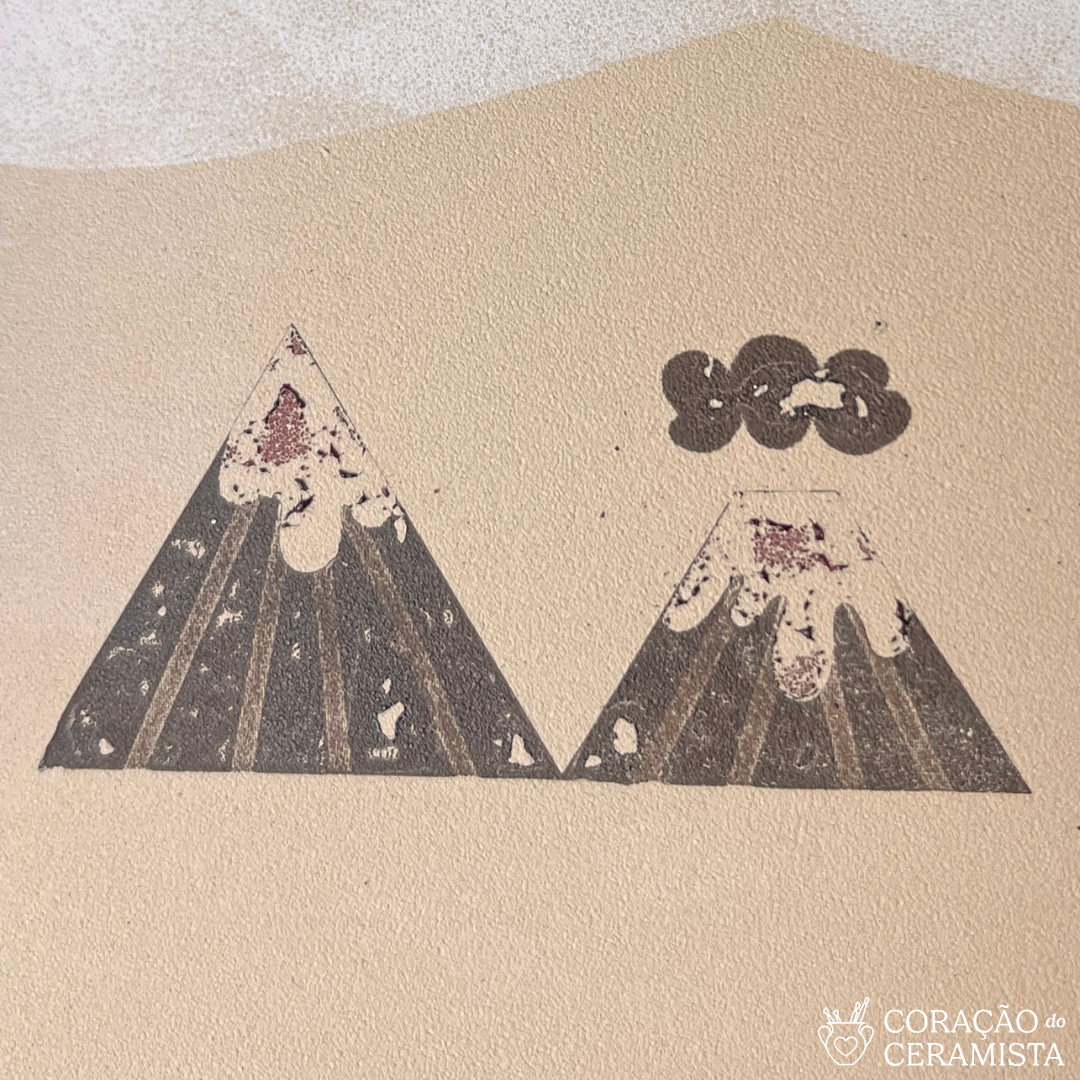 Decalques artesanais para cerâmica ou vidro - Baixa