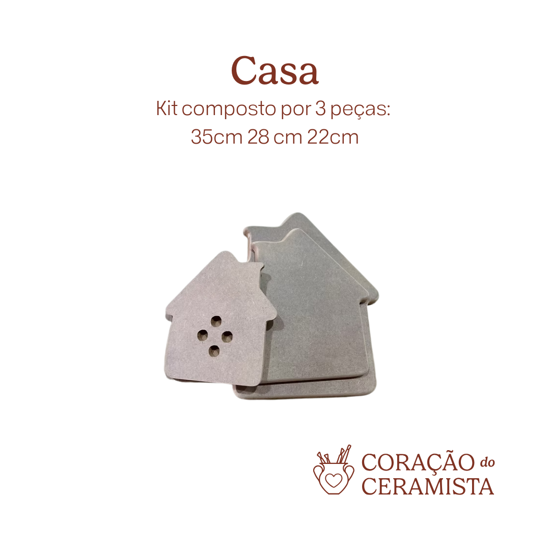 Moldes em MDF para placas de argila