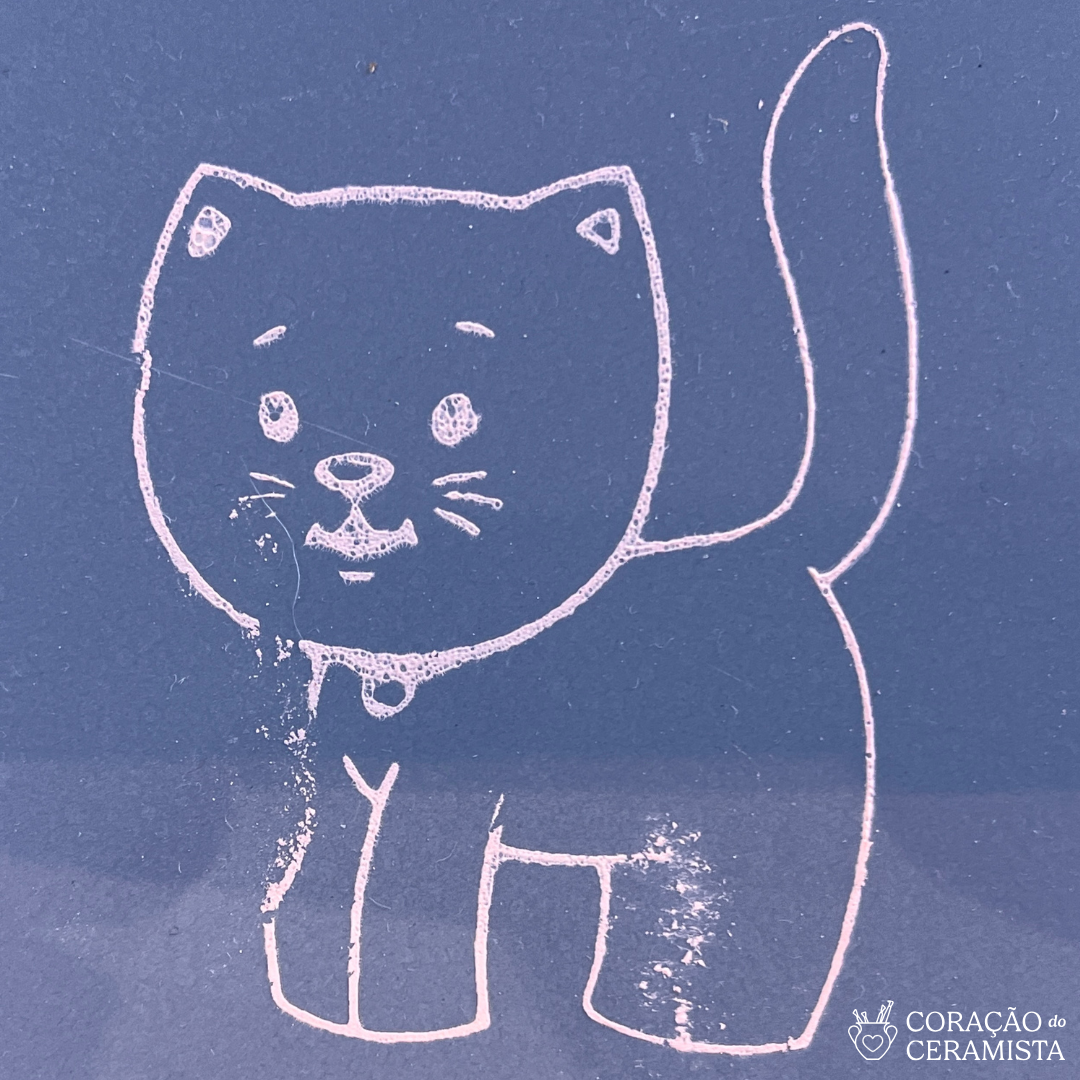 Decalques artesanais para cerâmica ou vidro - Baixa