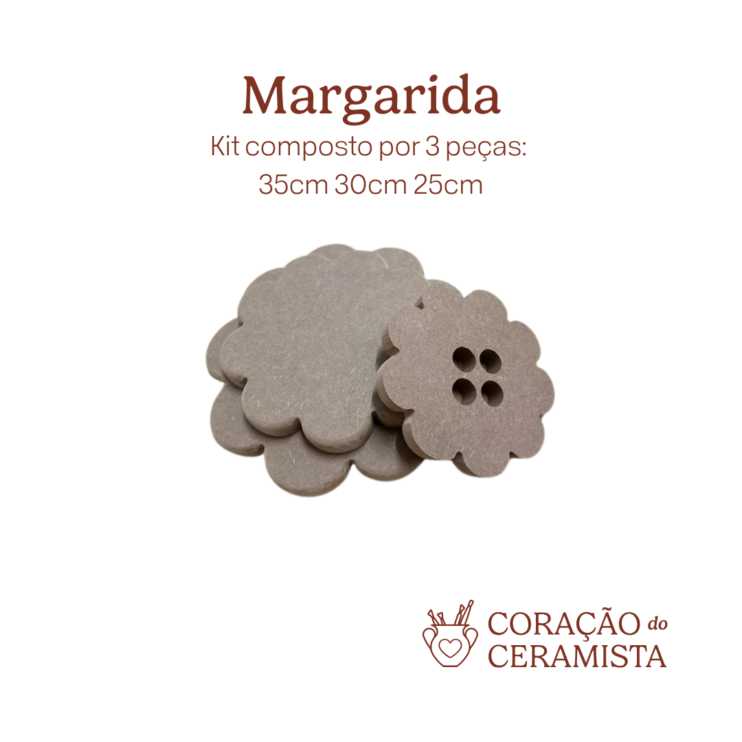 Moldes em MDF para placas de argila