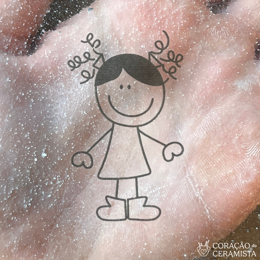 Decalques artesanais para cerâmica ou vidro - Baixa