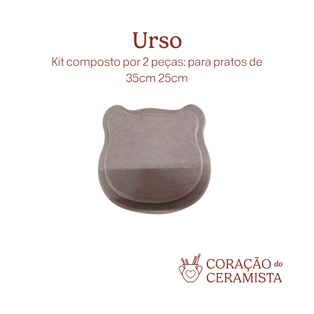 Moldes em MDF para placas de argila