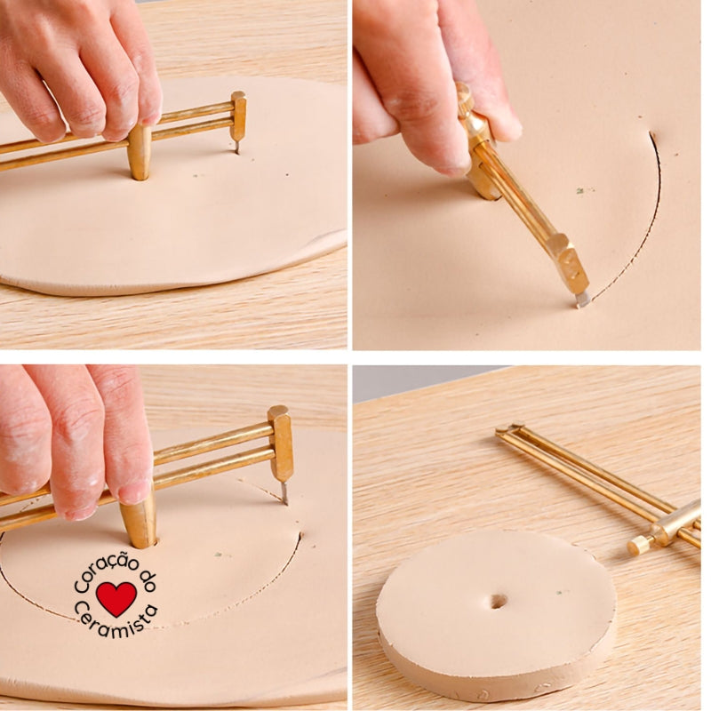 Compasso de arte cerâmica