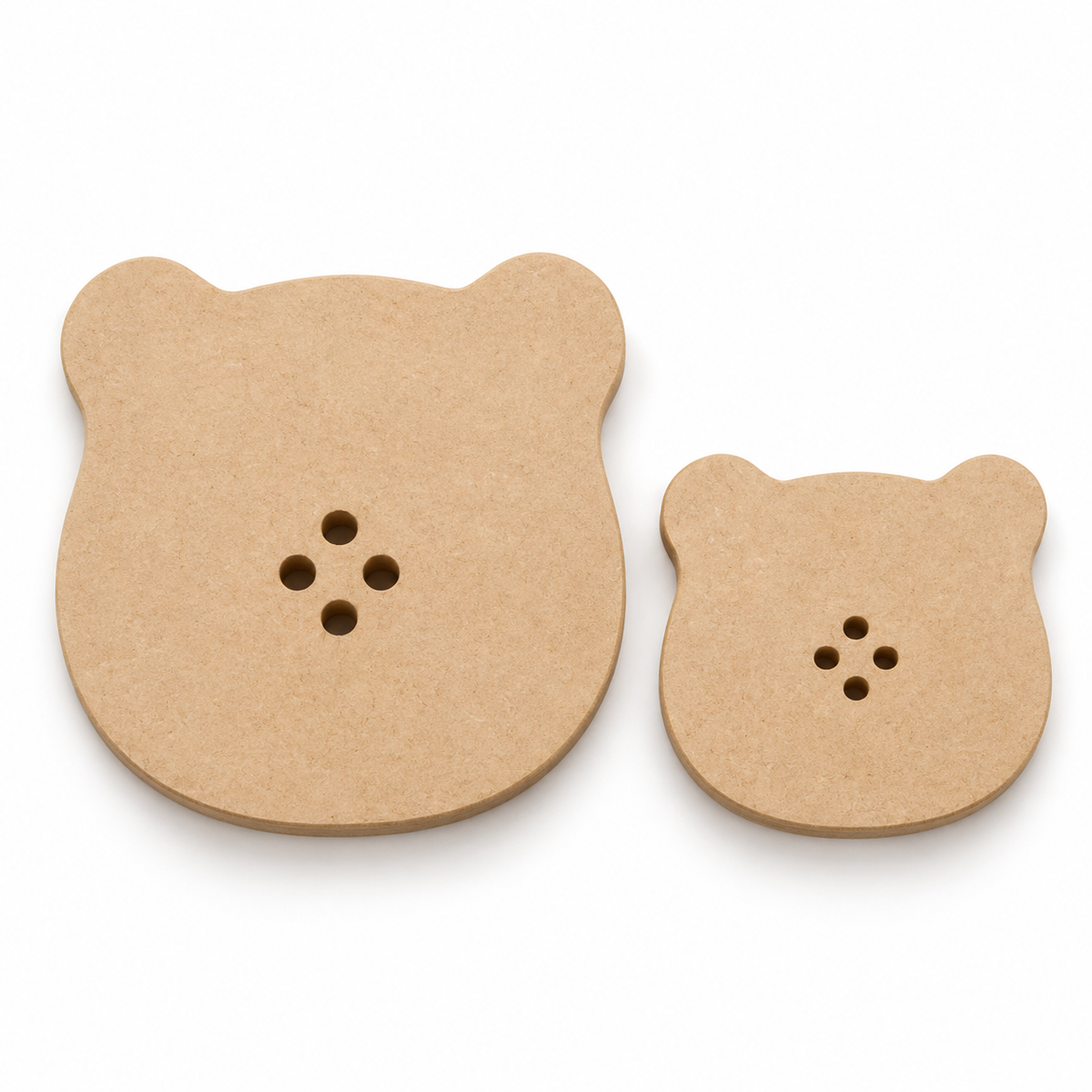 Dupla de Moldes Urso em MDF 25mm para Cerâmica
