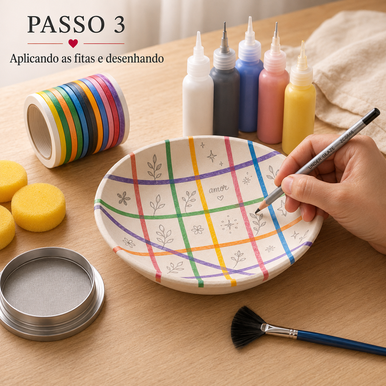 Kit para Esmaltação Cerâmica