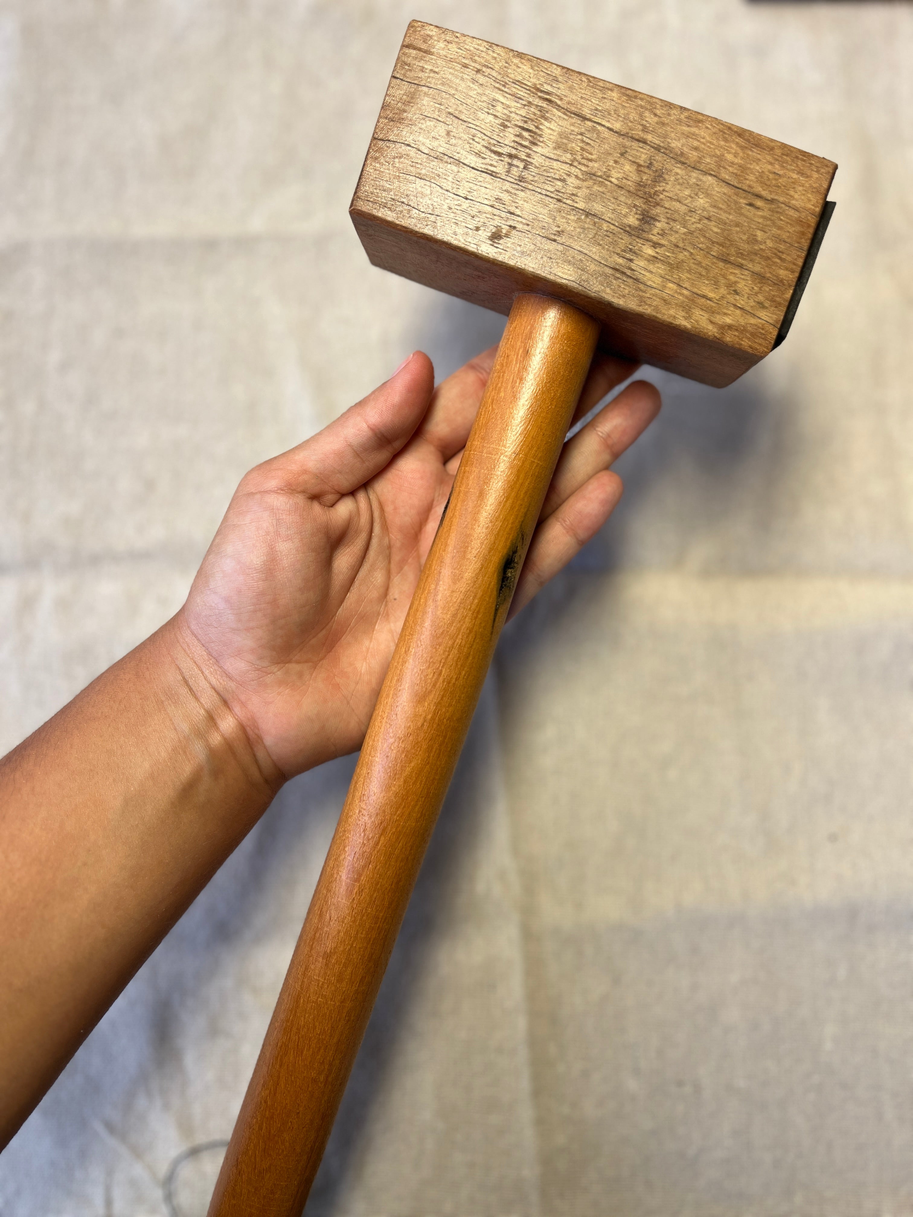 Maceta de Madeira Nobre para Argila — 35 cm
