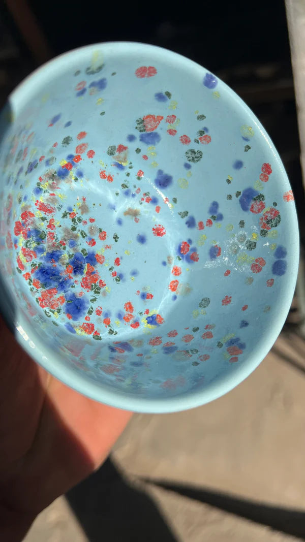 Esmalte Cerâmico Azul Bebê com Granilhas (1040°C a 1240°C)