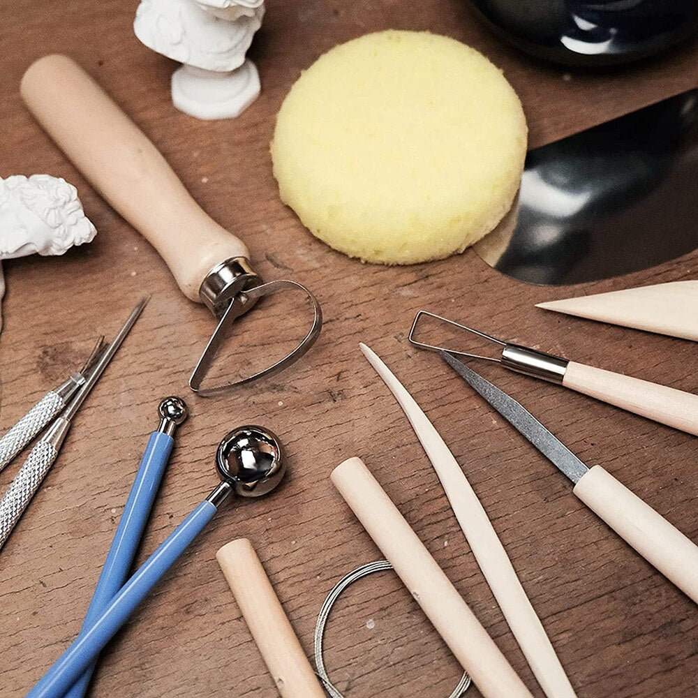 Kit de Estecas para Cerâmica — Conjunto com 61 Peças