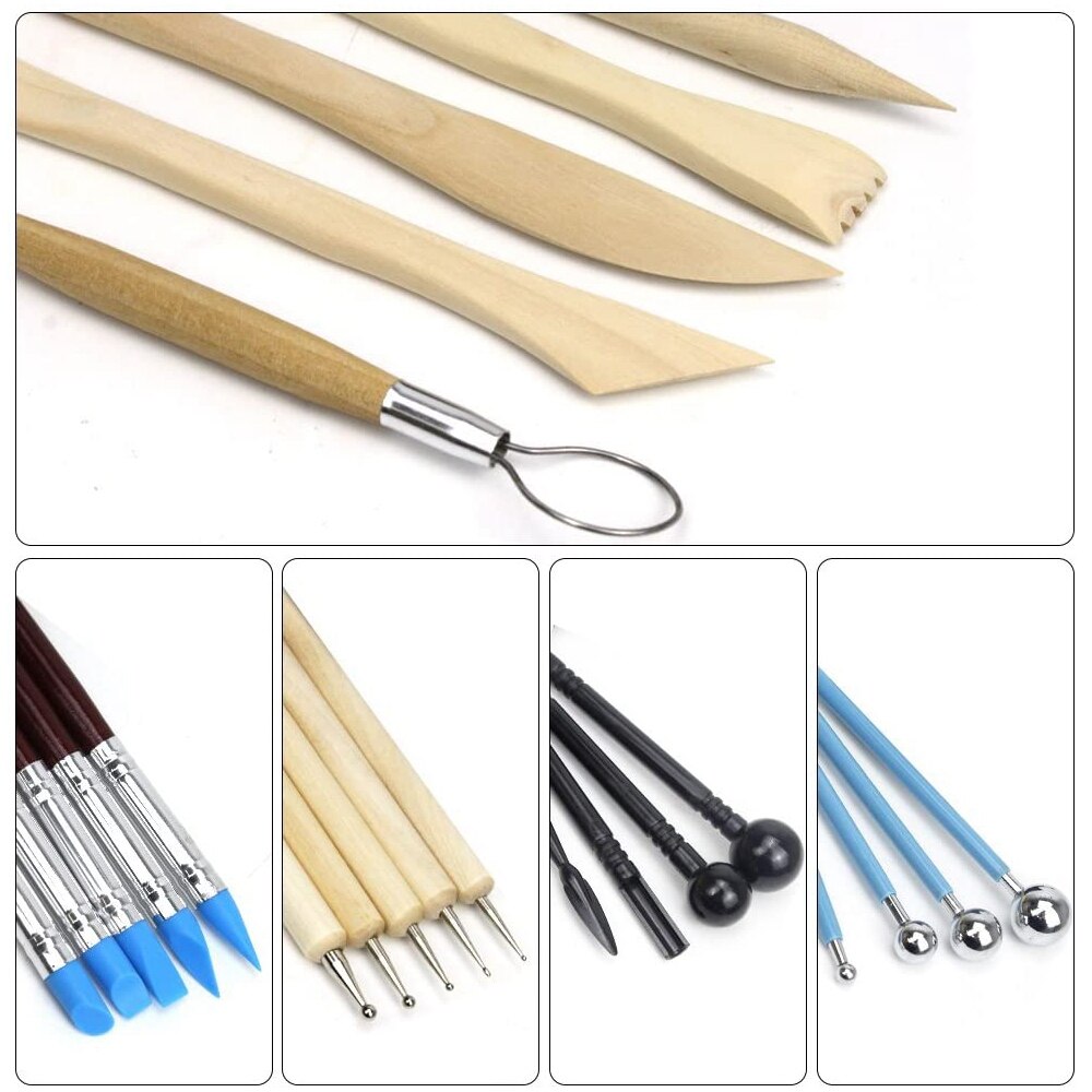 Kit de Estecas para Cerâmica — Conjunto com 61 Peças