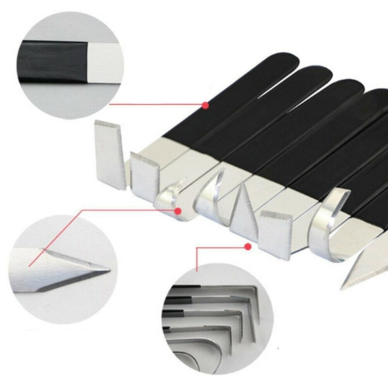 Ferramentas para Torno Cerâmico — Conjunto com 8 Peças para Acabamento