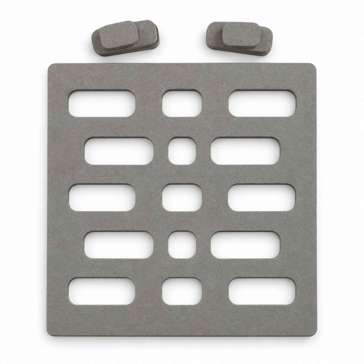 Kit com 5 Placas de Secagem Vazadas 30cm em MDF 9mm