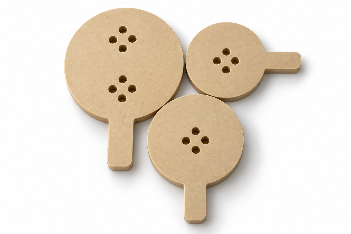 Kit de Moldes Panelinha Redonda com Cabo em MDF 25mm