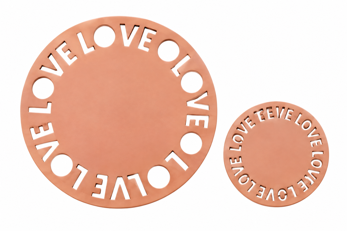Textura Love 30cm em EVA para Cerâmica