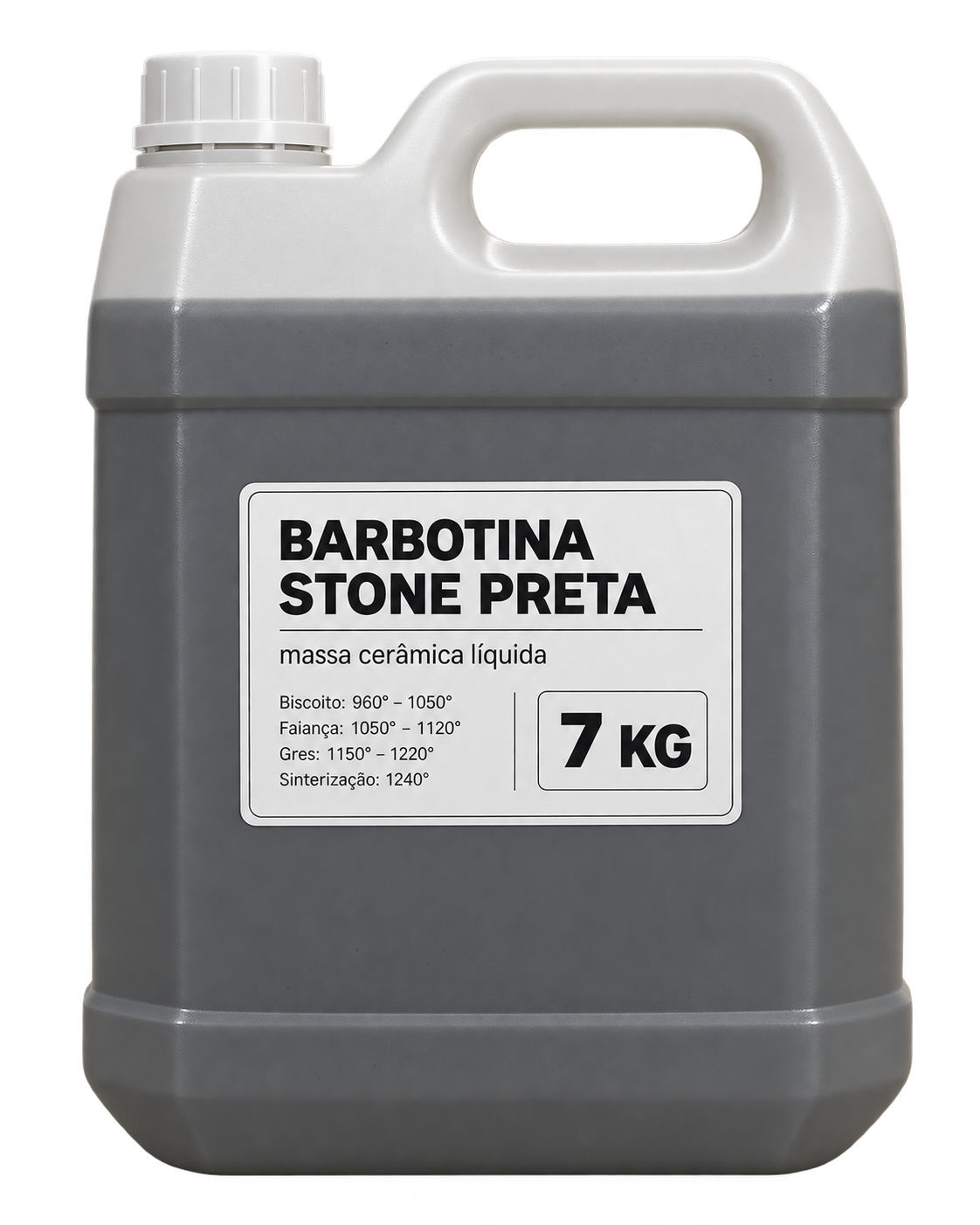 Barbotina Cerâmica Stone Preta 7kg (até 1240°C)