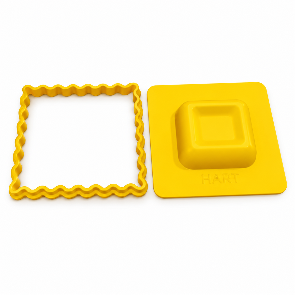 Molde + Cortador Ravioli Quadrado 15x15cm em PLA para Cerâmica