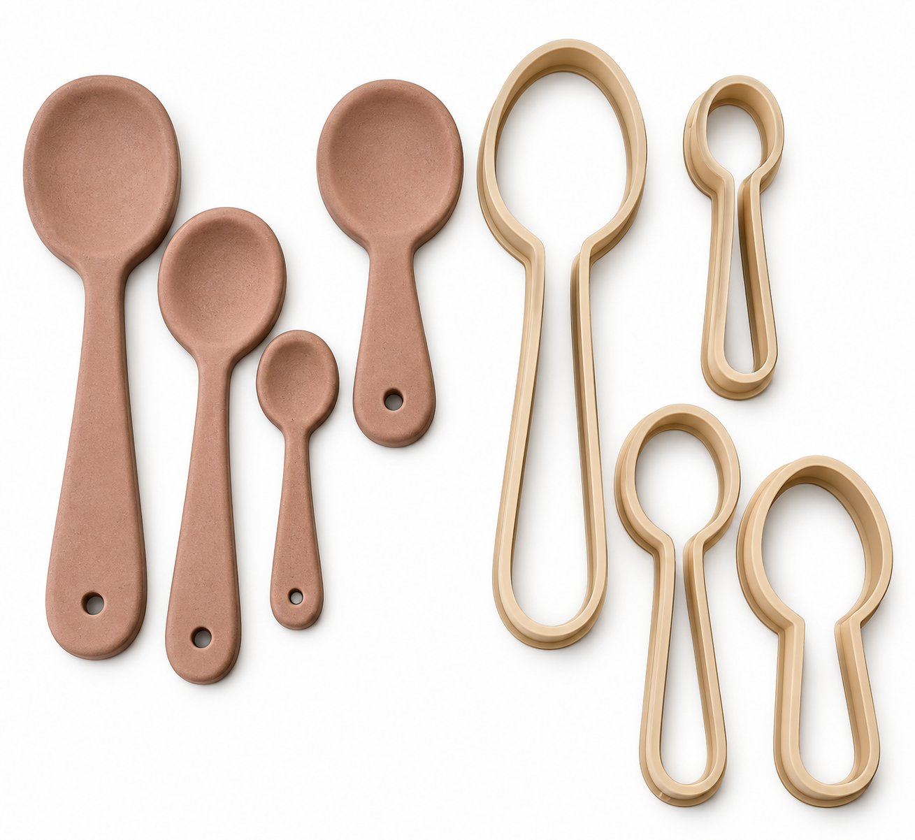 Kit de Cortadores de Colher para Cerâmica
