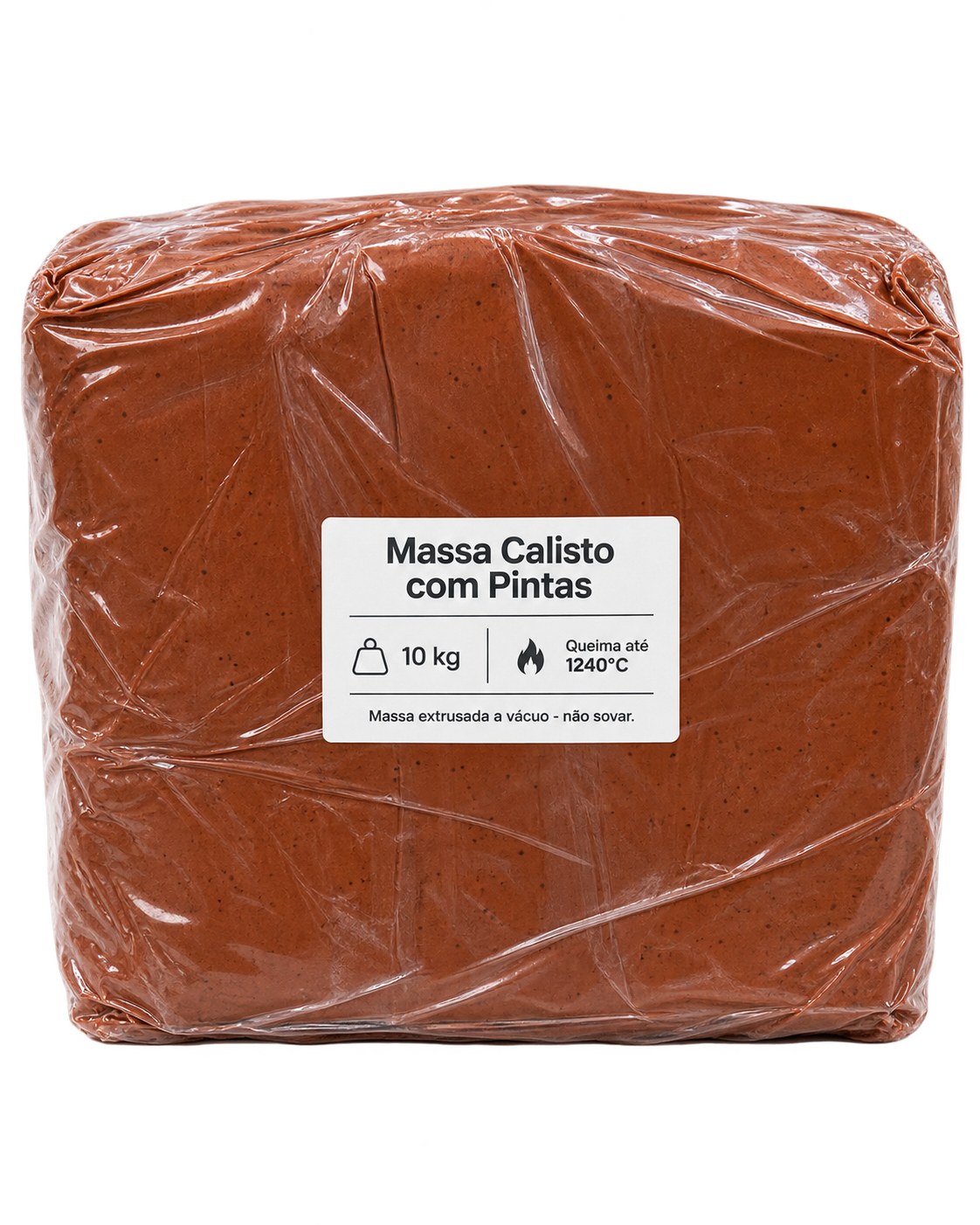Massa Cerâmica Calisto com Pintas 10kg (até 1240°C)