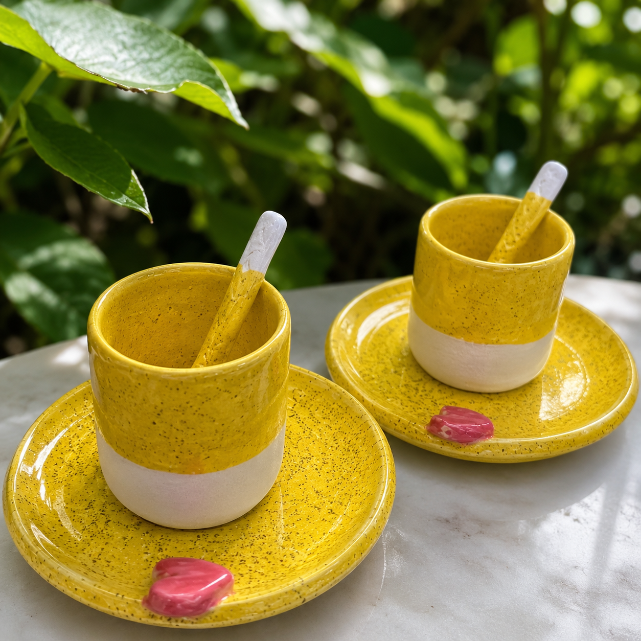 Esmalte Cerâmico Amarelo com Pintas (1000°C a 1240°C)