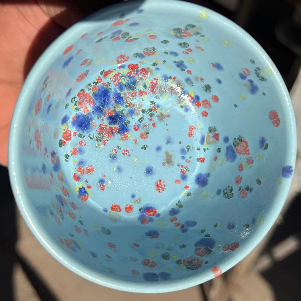 Esmalte Cerâmico Azul Bebê com Granilhas (1040°C a 1240°C)