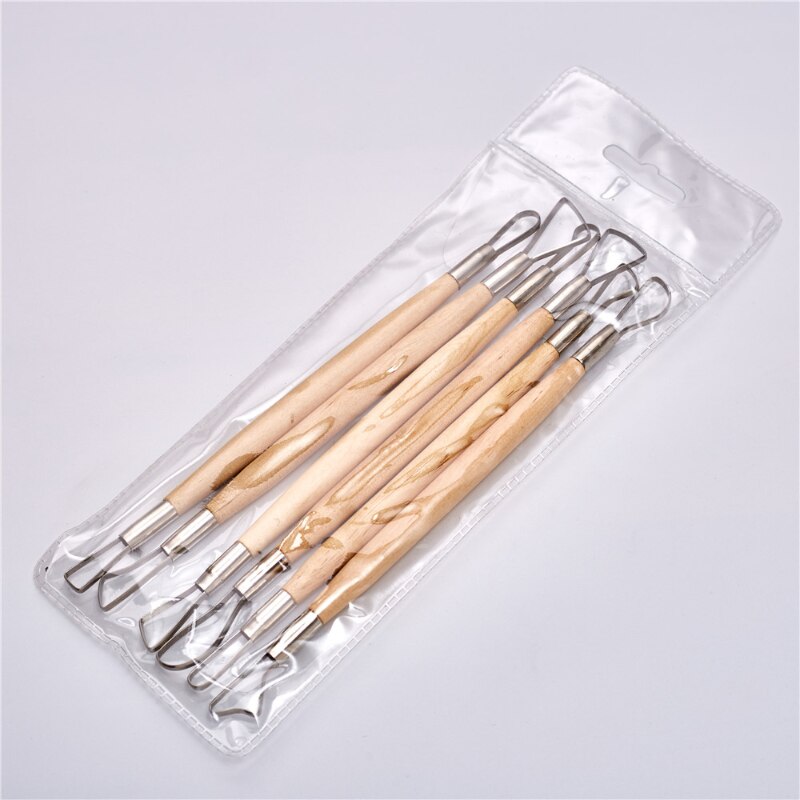 Conjunto com 6 estecas de fita ferramenta para fazer cerâmica no torno