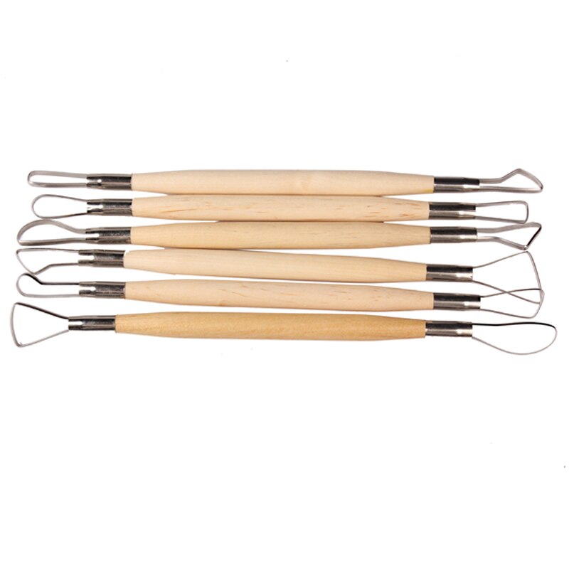 Conjunto com 6 estecas de fita ferramenta para fazer cerâmica no torno