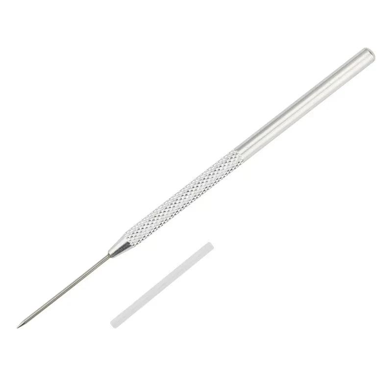Agulha e raspador de aço inoxidável