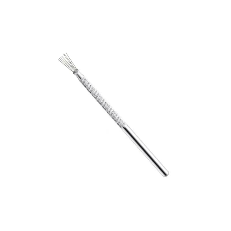 Agulha e raspador de aço inoxidável
