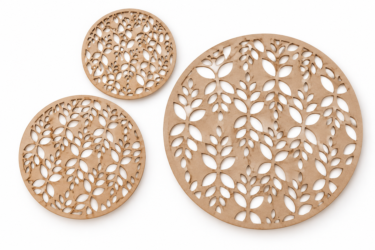 Trio de Gabaritos Textura Retrô para Cerâmica