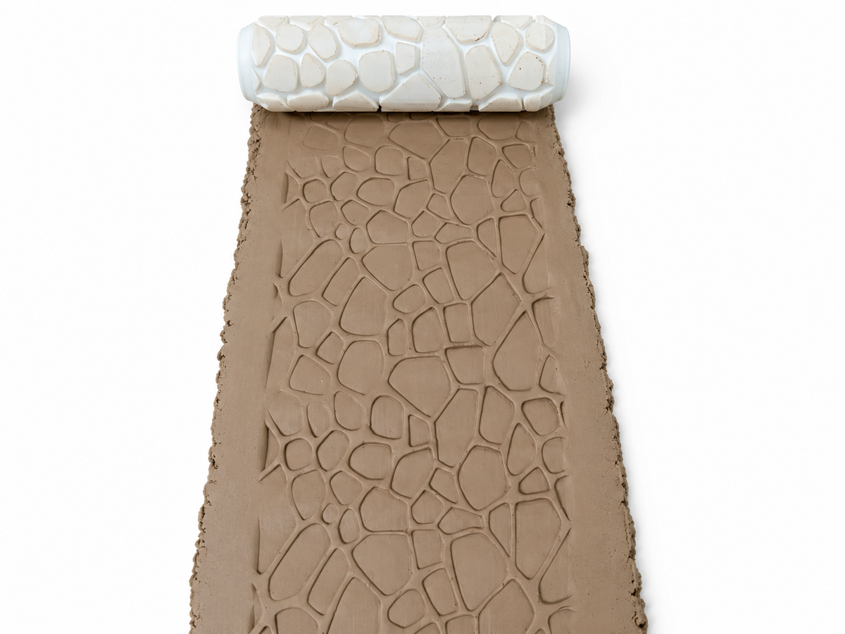 Rolo de Textura Girafa 10cm em PLA para Cerâmica